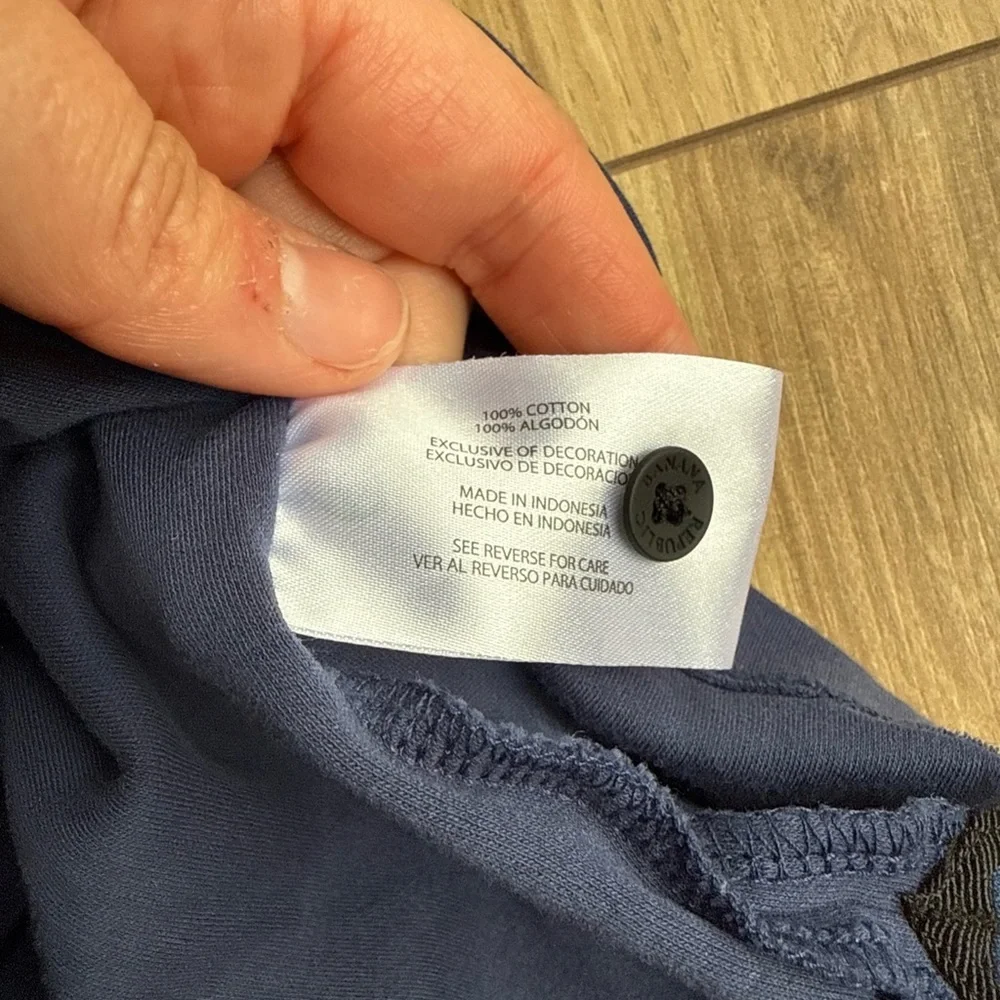 Banana Republic Performance Polo Shirt 100% Cotton XXL Navy Blue Mens Stretch